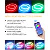 Qasim Angel Eyes Halo Rings Cotton Lights 12V 60MM RGB LED Universal for Car Scooter Motorcycle DRL Fog Light Turn Signal Lamp APP Bluetooth Control Multi-Color 2-Pack