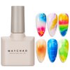 MAYCHAO Clear Blooming Gel, 15ml Soak Off Nail Lamp Gel Nail Polish Glossy Finish Long Lasting for Home Nail DIY Manicure, 0.5 OZ