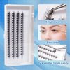 Individual Lashes PAFUWEI 80 Pieces Individual Cluster Lashes, 20D Eyelash Extensions, Lash Ribbons Cluster False Lashes C Curl 0.07mm Thickness Length 9mm
