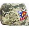 3D Emboridered Patriotic USA American Flag Flying Bird Design Baseball Cap Hat Visor (Army Digital Camo)
