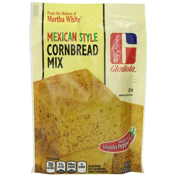 Gladiola Martha White Mexican Style Cornbread Mix 6 Oz (Pack of 6)