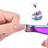 Rolabling Colorful Rainbow Nail Clippers Kit Fingernail Cutter and Toenail Cutter Glass Nail File Stainless Steel Nail Trimmer Nail Care Pedicure and Manicure Nail Tool Set 3Pcs