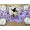 EHLDekol 13ft Lavender Chiffon Table Runner, 29x156 Inches Romantic and Rustic Boho Wedding Runner, Sheer Bridal Party Decorations