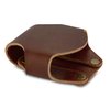 American Bench Craft Dip Can Belt Holder - Snuff Can Holder - Dip Can Holster - Leather Chewing Tobacco Pouch (Brown)