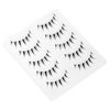 Emotao Japanese Style False Eyelashes Makeup Manga Lashes Cosplay Anime Eyelash Lashes Doll Eye Natural 5 Pairs Asian False Eyelashes Pack Look Like Individual（M9）
