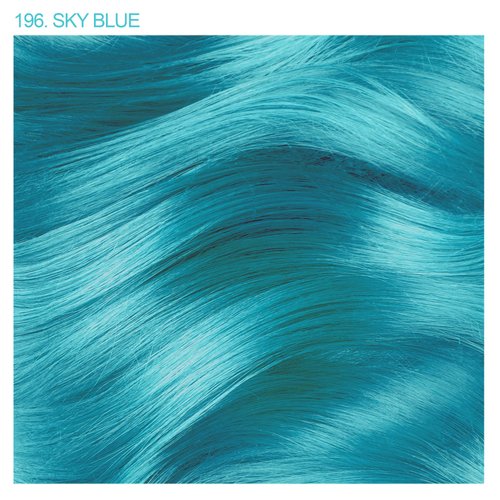 Adore Semi Permanent Hair Color - Vegan and Cruelty-Free Blue Hair Dye - 4 Fl Oz - 196 Sky Blue (Pack of 2)
