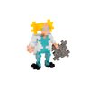 PLUS PLUS 3D Figure Building Block Set, Fun Stem Toys for Kids, 70 Interlocking Pieces - Medical Worker Mini Maker Tube