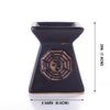 Feng Shui Zen Ceramic Essential Oil Burner Diffuser Tea Light Holder Great For Home Decoration & Aromatherapy OLBA102