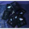 Han Yu Bowen Love Oracle Cards,Tarot Cards for Beginners Twin Flame Tarot Cards,Oracle Cards Decks with Meanings on Them Soulmate to Romantic Relationships Oracle Cards (Black (2.75“ × 4.72")