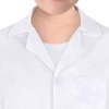 AXSLAILM Kids Doctor Lab Coat Scientist Pretend Play Career Day Costume Halloween Doctor Dress up for Boys Girls (Medium,White)