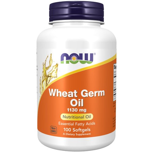 NOW Supplements, Wheat Germ Oil 1,130 mg with Essential Fatty Acids (EFAs), Nutritional Oil, 100 Softgels
