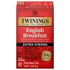 Twinings Extra Strong English Breakfast Individually Wrapped Tea Bags, 20 Count Pack of 6, Caffeinated, Robust Black Tea