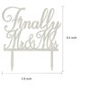 Glitter Silver Finally Mr&Mrs Wedding Cake Topper, Elegant Cake Topper For Wedding Anniversary, Romantic Wedding Party Decorative Cake Toppers, Acrylic Cake Topper