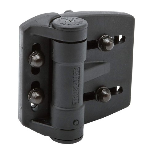 D&D Technologies TCAMA2 Multi-Adjust Regular Duty Gate Hinges, for Self Closing Metal, Wood, Vinyl Gates up to 55 Pounds, 3-Way Adjustable, Gap up to 2", Black, 2 Count
