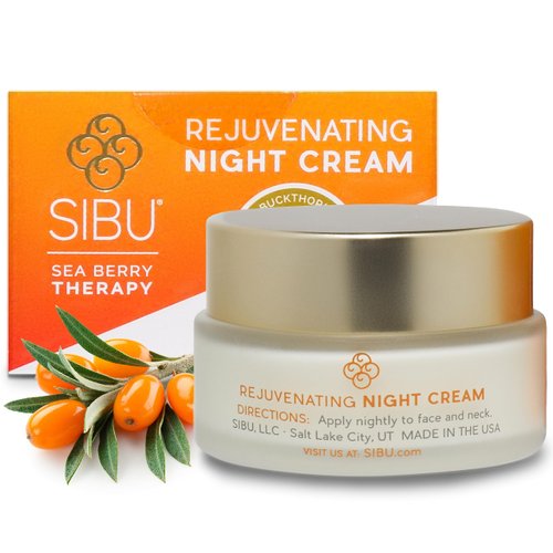 sibu Rejuvenating Night Cream (1 oz), Made With Premium Himalayan Sea Buckthorn &amp; Hyaluronic Acid...
