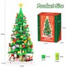 Wowok Christmas Building Blocks Toy - Christmas Tree Building Set, 1102 Pieces Mini Building Blocks for Kids Adult, for Teens Girls Boys Christmas Party Home Decoration