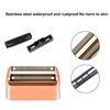 2 Pack Shaver Replacement Foil and Cutters Compatible with BaBylissPRO Double FXFS2 Metal Shaver foil Replacement,Rose Gold