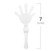 Windy City Novelties 12-Pack 7" Inch Mini Hand Clappers Noisemakers in Bulk (White)