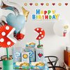 24pcs Super Brother Paper Food Trays Super Bros Birthday Party Supplies Disposable Paper Snack Bowl for Video Games Theme Birthday Decoration