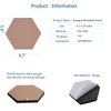Afumazi 8Pcs Hexagon Felt Cork Board Tiles Self Adhesive Bulletin Board, Pin Board for Wall Decor Memos Photos Display (Set C)