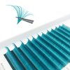 CoMango Colored Lash Extensions C Curl 8-14mm Mixed Lash Tray Easy Fan Volume Lashes Dark Turquoise Colored Eyelash Extensions Volume Lash Extensions Self Fanning Eyelash Extensions