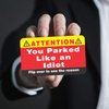 PARTH iMPEX You Parked Like an Idiot Business Cards (Pack of 100) Bad Parking Cards 3.5"x2" Multi Reasons Violation Stocking Stuffers for Adults