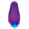 Hairginkgo Mannequin Head 26"-28" Super Long Synthetic Fiber Hair Manikin Head Styling Hairdresser Training Head Cosmetology Doll Head for Cutting Braiding Practice with Clamp (Colorful)