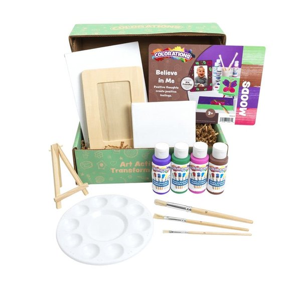 Colorations ® Moods ™, Social Emotional Learning Art Kit, Believe in Me, Craft Activity, Self Paint Art Activity, Painting Craft for All Ages