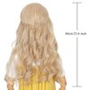 Yan Dream Long Wavy Blonde Hair Princess Halloween Costume Wig