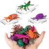 Niskaqsn 12 Pack Color Changing Insect Toys,Change Color Bug Toys,Floating and Stretchable Bath Toys fosr Kid,Insect Figurines Toys for Halloween Goody Bag Filler,Easter Egg Fillers,Carnival Prize