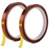 VCHOMY Heat Tape for Sublimation,Heat Press,Heat Transfer Polyimide 500℉ High Temperature Resistant Kapton Thermal Insulation Shield Tape with Silicone Adhesive (10mm 2 Rolls)