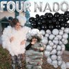 Cheereveal Fournado Birthday Party Decorations, Tornado Birthday Decorations, Tornado Theme 4th Birthday Party Supplies, Four-Nado Banner Cake Topper Balloons for Four Year Old Girls Boys