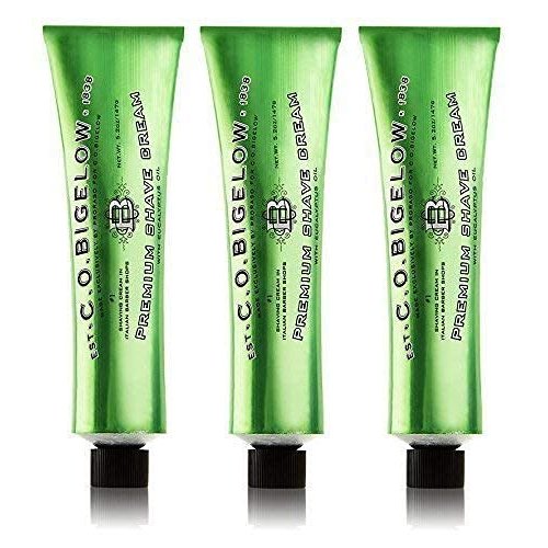 C.O. Bigelow C. O. Bigelow Premium Shave Cream with Eucalyptus Oil 5.2 Ounce (Pack of 3)
