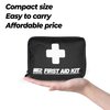 M2 BASICS Compact 150 Piece First Aid Kit w/Carabiner, Emergency Blanket | Medical Survival Bag | Full of Supplies for Home, Office, Outdoors, Car, Camping, Travel