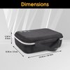 ProCase Barber Case with Washable Oilproof Inner Casing, Hard Travel Carrying Bag for Hair Clippers, Hair Cutting Supplies Holder, Trimmer Organizer Storage for Men Razor Guard Grooming Kits -Black