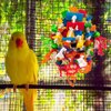 YUEPET 4 Pack Bird Shredder Toys Small Parrot Chewing Toys Parrot Cage Foraging Hanging Toy for Small Bird Parakeets Parrotlets Lovebirds Cockatiels