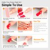 SILPECWEE 20 Sheets Solid Color Nail Wraps for Women Adhesive Nail Polish Stickers Stick on Nail Polish Strips for Women Gel Nail Strips Fingernail Manicure Design with Nail File