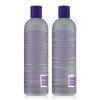Jhirmack Silver Brightening Purple Shampoo and Conditioner Set for all types of silver, grey, and blonde hair