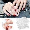 Wobe 600pcs (25 Sheets) Double-Side Nail Glue Sticker Waterproof Breathable Jelly Double Sided Nails Adhesive Tabs for False Nail Tips Nail Glue Transparent Flexible Fake Nail Glue