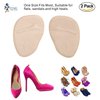 Medical Forefoot pads Ball of Foot Cushions gel Insoles shoe inserts (Self-Sticking) Metatarsal Pads for Women High Heels to Pain Relief. Dr.Eagle foot care () (Skin+Clear) 2 Count (Pack of 1)