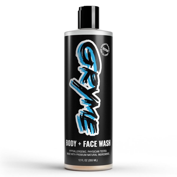 GRYME 2-in-1 Kids Body Wash and Face Wash | Natural, Sensitive Body Soap | Preteens Ages 8-12 or All Ages | Plant Based, Gentle Kids Skin Care - Fast Head-to-Toe Moisturizing Shower Gel Wash | 12 oz