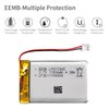EEMB Lithium Polymer Battery 3.7V 1150mAh 872945 Lipo Rechargeable Battery Pack with Wire JST Connector for Speaker and Wireless Device- Confirm Device & Connector Polarity Before Purchase