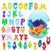 Bath Toys Suction Cup Toys 36 PCS Silicone Suction Travel Toys Window for Kids Ages 3-8 Boys Girls Sensory Toys Silicone Animal Sucker Toys