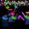 Glow Sticks Party Pack 12 PCS-Glow in Dark Party Favor Supplies for Kids,Light Up Glow Necklaces Bracelets Accessories for Toddlers,Neon Party Decorations for Valentines Mardi Gras Birthday Camping