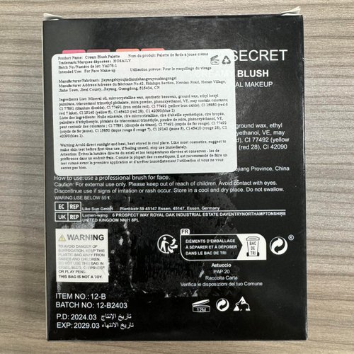 HOSAILY 12 Colors Cream Blush Palette Matte Blush Contour and Highlight Blush Palette Waterproof and Long Lasting Blush Cream Makeup Palette