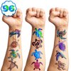 Generic Sea Turtle Temporary Tattoos - Under The Sea Themed Stickers for Kids Birthday Party Supplies, Decorations, Favors, and Prizes - Gifts for Boys and Girls (100 PCS), Blue