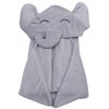YOYOO Premium Baby Bath Towel – Viscose Derived from Bamboo, Baby Hooded Towels - Newborn Essential Cute Grey Little Elephant -Perfect Baby Registry Gifts for Boy Girl