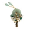 Chinese Lucky Jade Hairpin Women Vintage Tassel Hair Clip Hanfu Accessories Antique Cosplay Hair Clip Gift