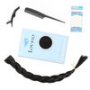Lovrio 22" 20pcs 50g Tape in Hair Extensions Black Hair Color Jet Black Silky Straight Tape ins Huamn Hair
