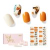 NAILOG Semi Cured Gel Nail Strips, 34 pcs Salon-Quality Gel Nail Stickers, Long Lasting Nail Wraps for Women with Soft Gel Finish | Butterflies